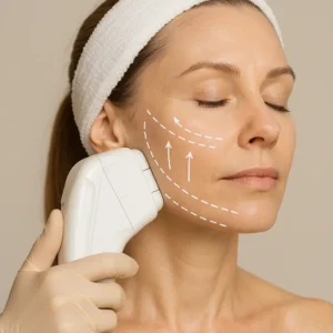 Woman having HI-FU to reduce wrinkles call LA LIPO Wednesbury Now!