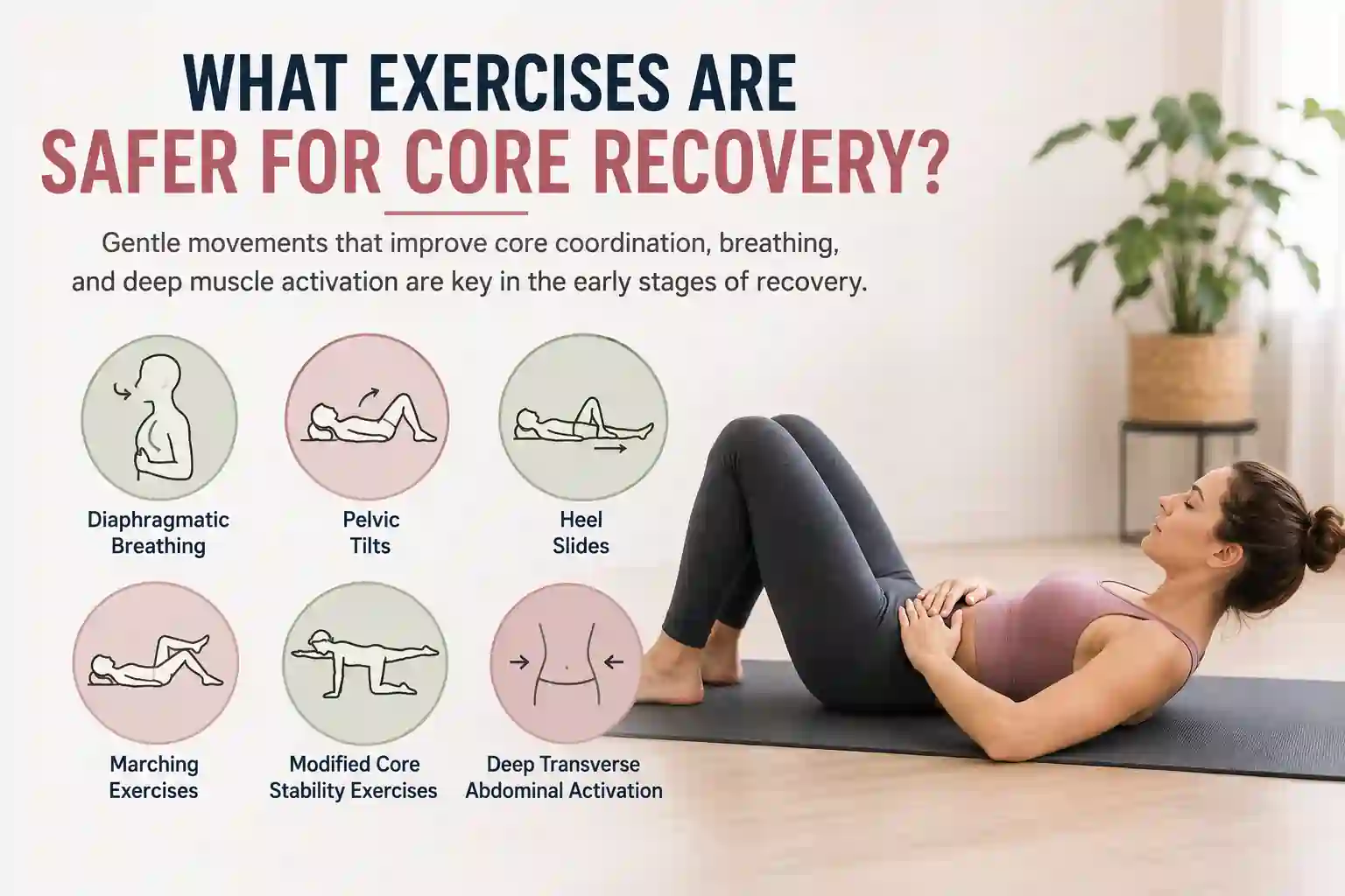 Which exercises may help diastasis recti Wednesbury?